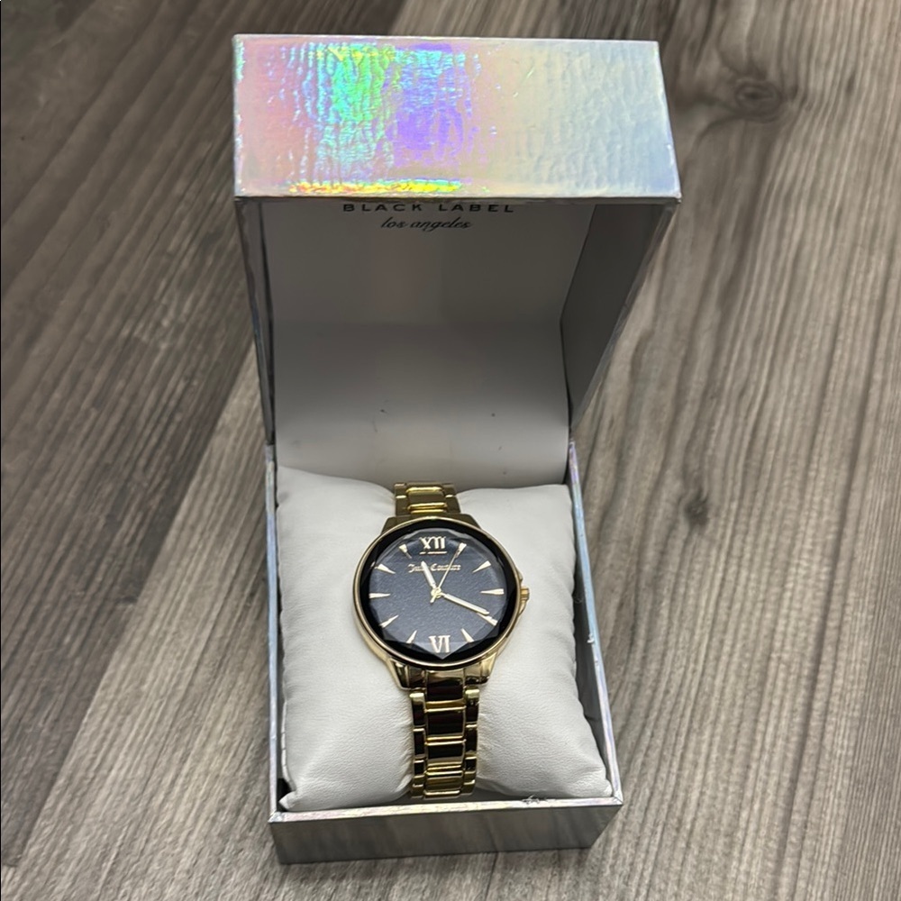 Juicy Couture Gold and Navy Blue Face Watch - Picture 8 of 8